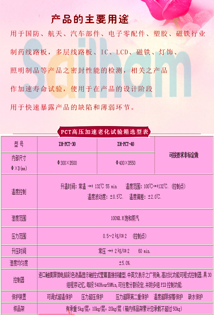 HAST高度加速老化好色先生成人APP選型表介紹