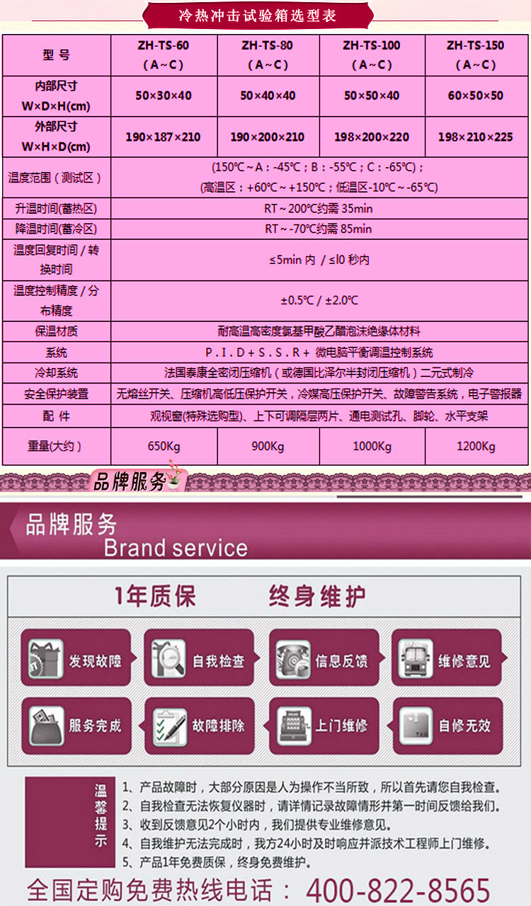 三箱移動式冷熱衝擊好色先生成人APP選型表介紹